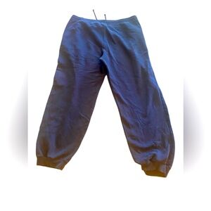 Fila Cozy Sweatpants Adult Large Blue Stretch Drawstring Gym Fitness Active